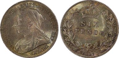 1897 6D S-3941 MS65