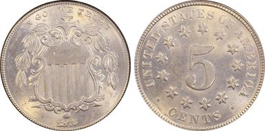 1873 5C Closed 3 MS65