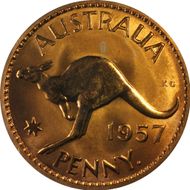 1957 Y. (p) 1D Matte PR66RD