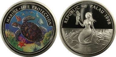 1998 $1 KM-30 Sea Turtle PR70DCAM