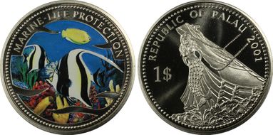 2001 $1 KM-62 Moorish Idol Fish PR69DCAM