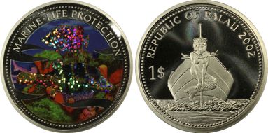 2002 $1 KM-57 Blowfish PR70DCAM