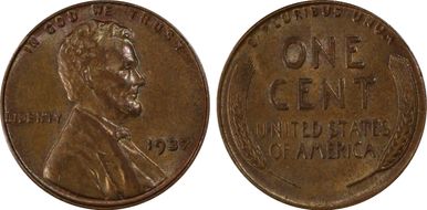 1937 1C AU58+ BN
