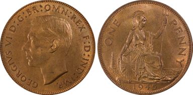 1945 1D S-4114 MS65RB