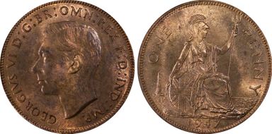 1947 1D S-4114 MS64RB