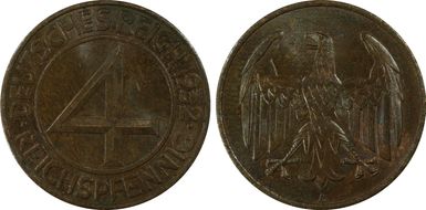 1932-A 4 Rcpfg J-315 MS63BN