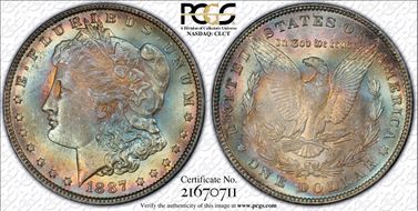 1887 $1 MS65