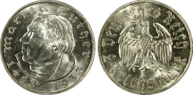 1933-A 2 Mk Luther J-352 MS63