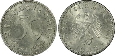 1940-A 50 Pfg J-372 MS65