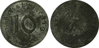 1946-G 10 Pfg J-375 MS62