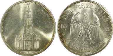 1935-A 5 Mk Potsdam J-357 MS63