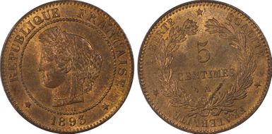 1893-A 5C Gad-157a F-118 MS65RB