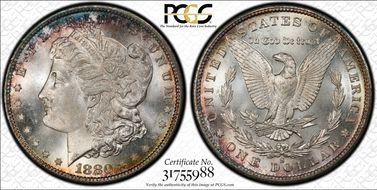 1880-S $1 MS67