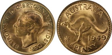 1949 (m) 1D MS65RD