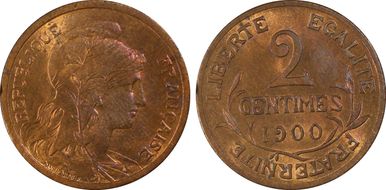 1900 2C Gad-107 MS65RB