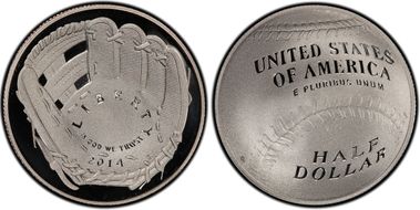 2014-S 50C Baseball Hall of Fame PR69DCAM