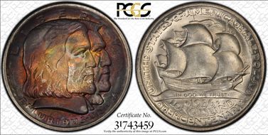 1936 50C Long Island MS65