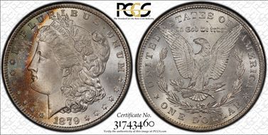 1879-S $1 MS65