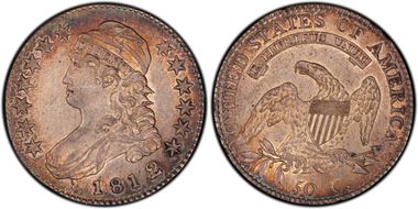 1812/1 50C Small 8 AU55