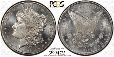 1890-S $1 MS66+ PL