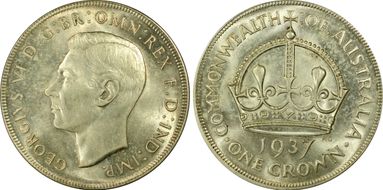 1937 Crown KM-34  Ag MS63