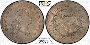 1795/1795 50C O-112, Recut Date AU55
