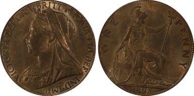 1895 1D S-3961 MS63RB