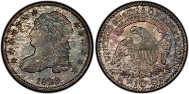 1829 10C Large 10C MS67
