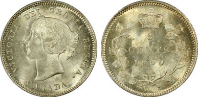 1900 5C Sm Date Narrow 0 MS65