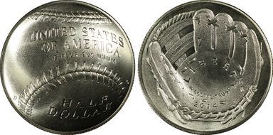 2014-D 50C Baseball Hall of Fame MS70