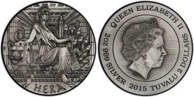 2015-P $2 Hera Antique Finish PR69