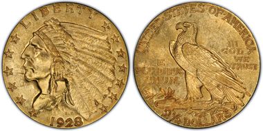 1928 $2.50 MS62