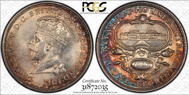 1927(m) Florin Canberra  KM-31 MS64