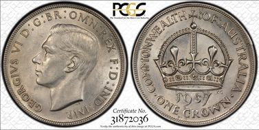 1937 Crown KM-34  Ag MS61