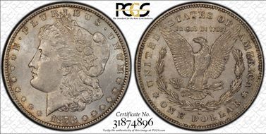 1878-S $1 VAM 57, Long Arrow Shaft MS62