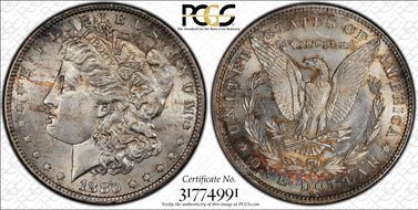 1880-O $1 VAM 17 Checkmark MS61