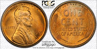 1909-S 1C Lincoln MS66RD