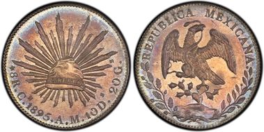 1895-Cn AM 8 R Cn57 MS66+