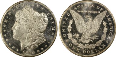 1878-CC $1 VAM 11 Lines in Wing MS63PL