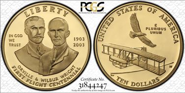 2003-W $10 First Flight PR69DCAM