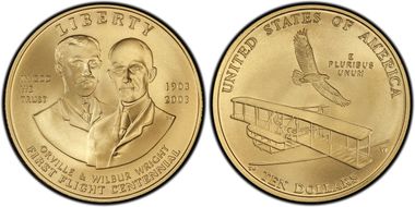 2003-W $10 First Flight MS69