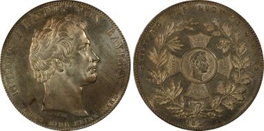 1827 Thaler KM-732 Order of Ludwig MS63