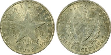 1948 20C KM-13.2  Ag AU58