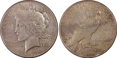1934-S $1 XF45