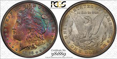 1885 $1 MS66