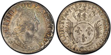 1697 1/2 Ecu Gad-185 AU55