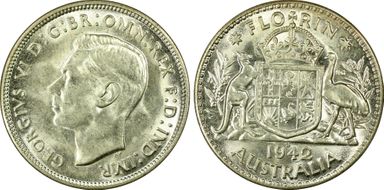 1942-S Florin KM-40  Ag MS63