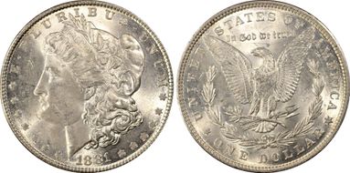 1881 $1 MS62