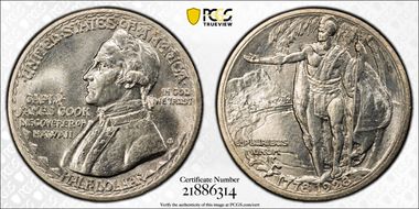 1928 50C Hawaiian MS65