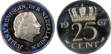1967 25C PR66DCAM